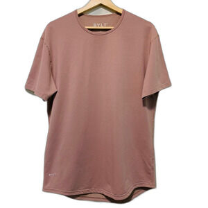 BYLT Premium Basics Drop Cut Short Sleeve Lux Rose Pink Tee shirt size large